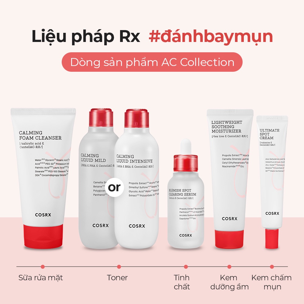 Nước hoa hồng  COSRX dành cho da mụn 125ml