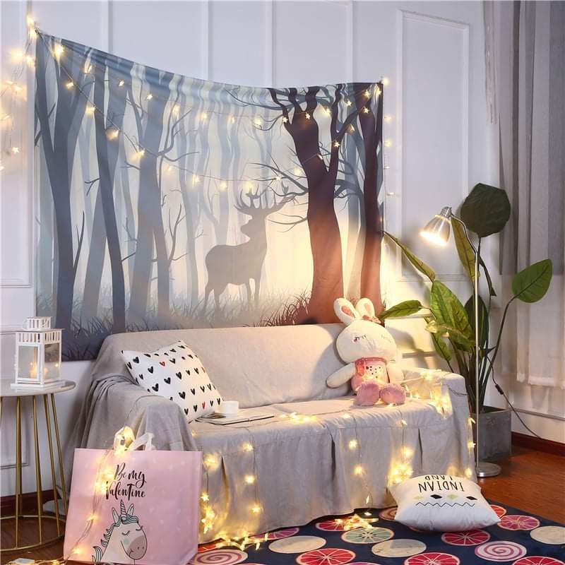 Tranh vải treo tường, thảm decor in ảnh,decor phòng ngủ trang trí phòng khách , in theo yêu cầu