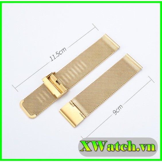 Dây đồng hồ thép lưới Mesh Xiaomi Amazfit GTS GTS 2 GTS2 mini GTS 2e cực bền, chống gỉ, chống oxy hóa, chống phai màu