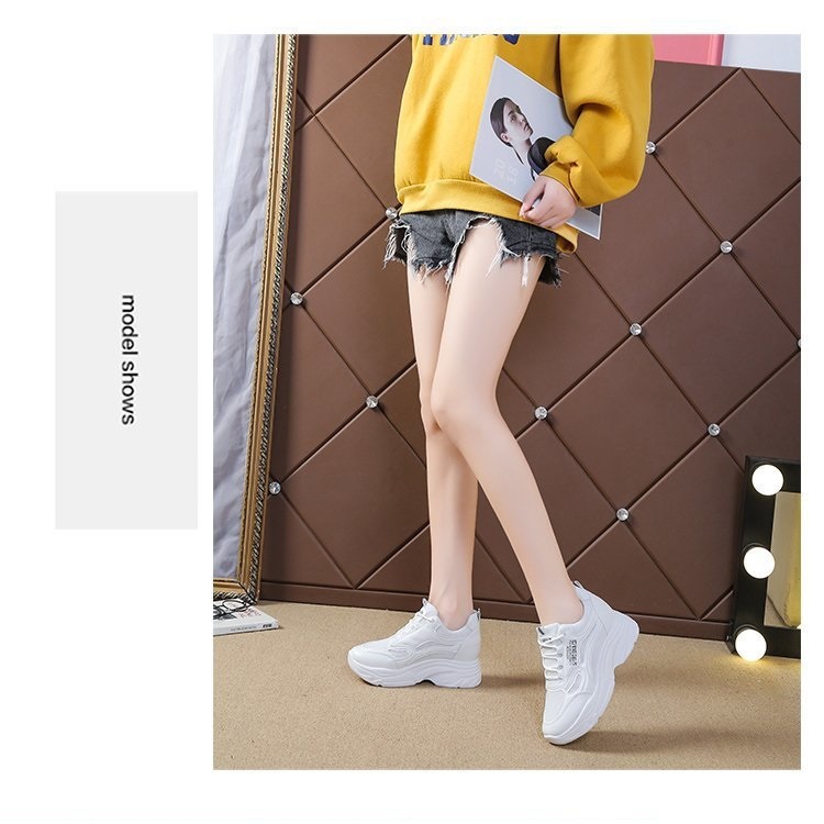 Giày Thể Thao Nữ, Giày Độn Đế Nữ 7p Da Mềm Đế Siêu Nhẹ Kiểu Dáng Trẻ Trung, Trex M83