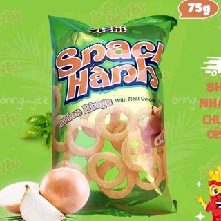 Bim bim Oishi snack hành onion rings 75g siêu to khổng lồ