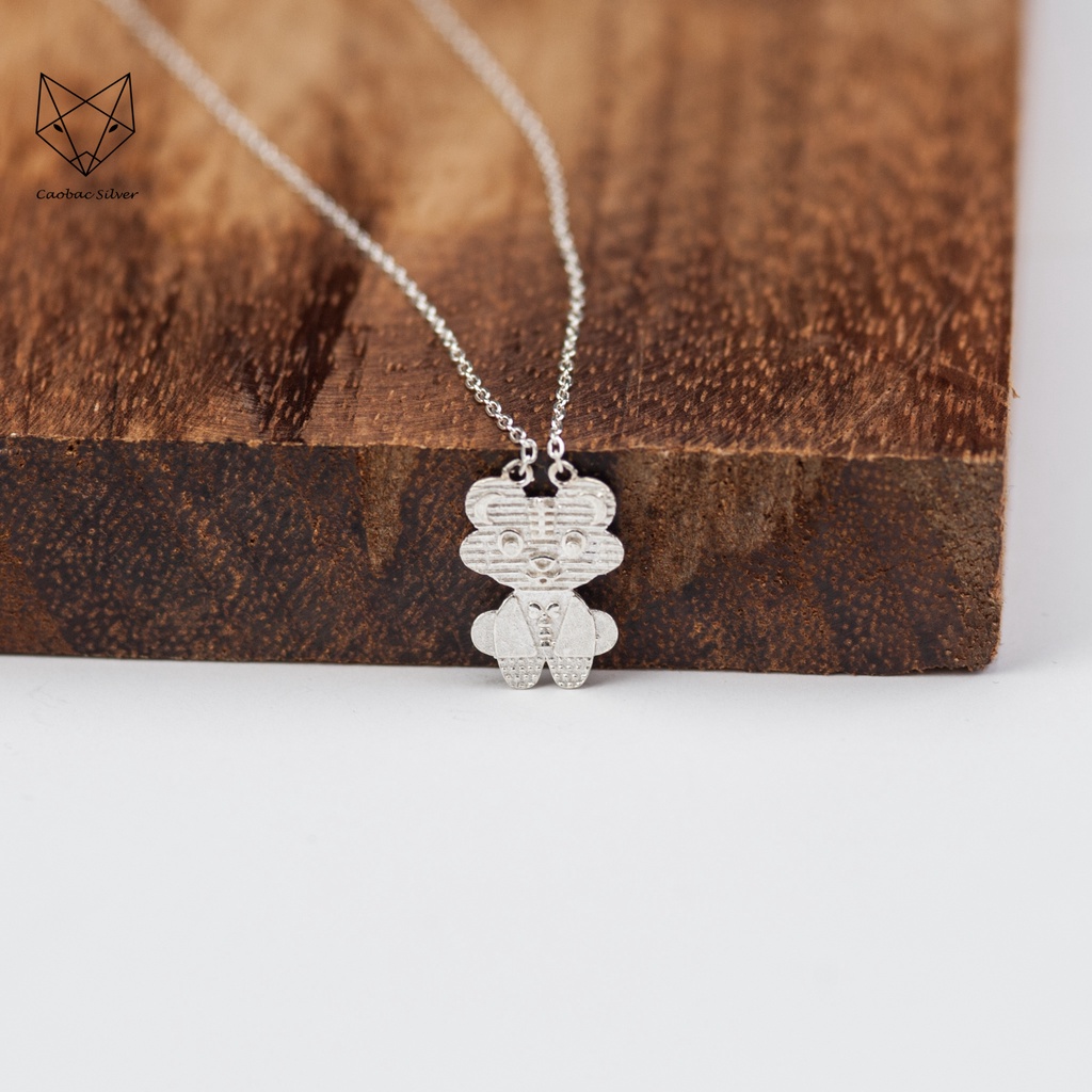 Dây Chuyền Bạc Ta CaoBac Jewellery Cho Nữ Hình Con Giáp Hổ Đơn Giản Phong Cách Cá Tính