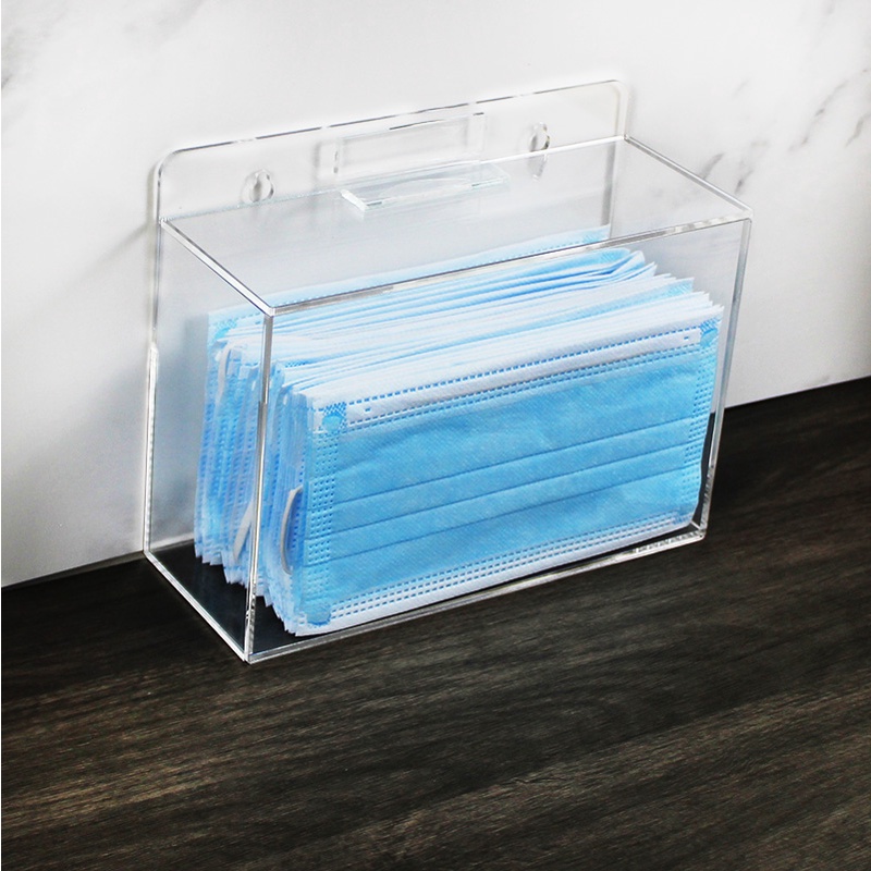 Hộp đựng khẩu trang bằng acrylic 20cm tiện ích