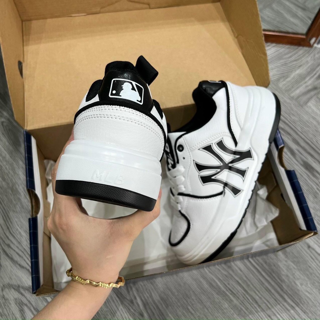 Giày thể thao MLB chunky liner NY đen off white bản mới hot trend 2022 đủ size nam nữ hàng chuẩn FullBoxBill