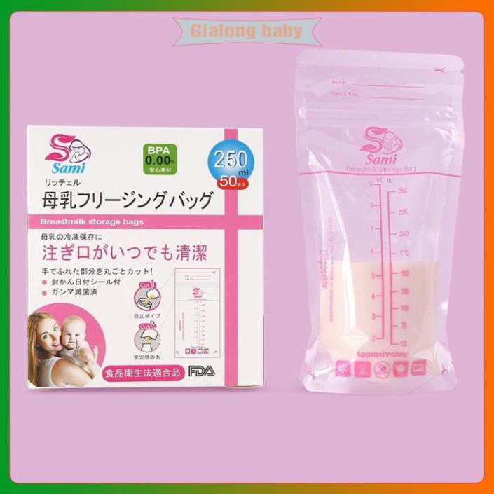 Lẻ 5 túi trữ sữa Sami