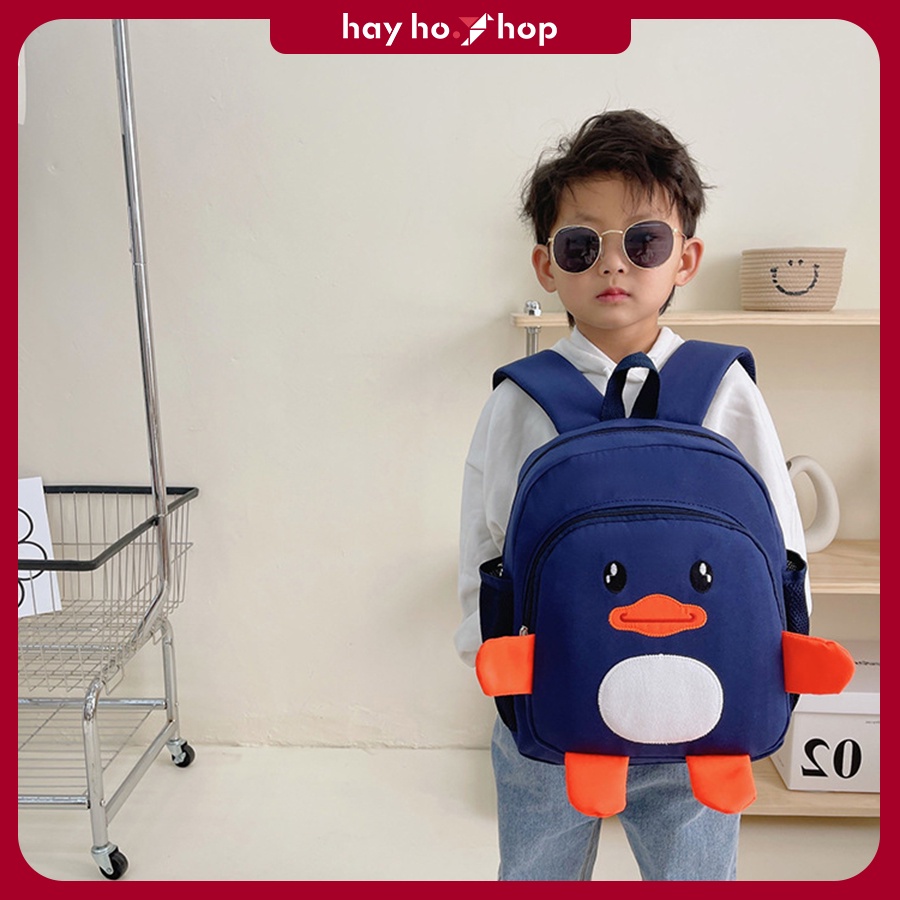 Balo cho bé, Ba lô Mẫu Giáo Nhà Trẻ bé trai bé gái từ 2 đến 5 tuổi chú vịt vàng đất đáng yêu 2023