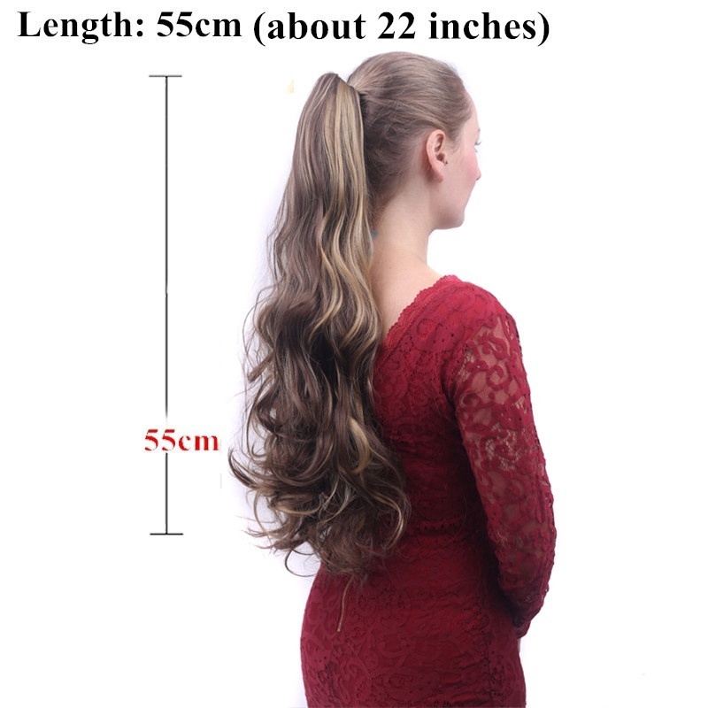 Tóc giả WIGSIN phồng dày kiểu đuôi ngựa dài 22inch