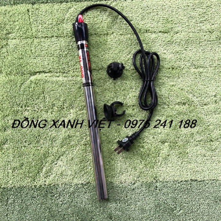 Sưởi hồ cá bằng inox 500W cho bể 100 - 140cm