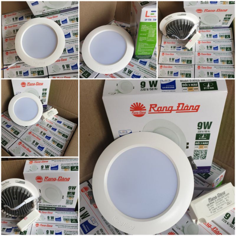 Đèn 3 màu 9W Rạng Đông