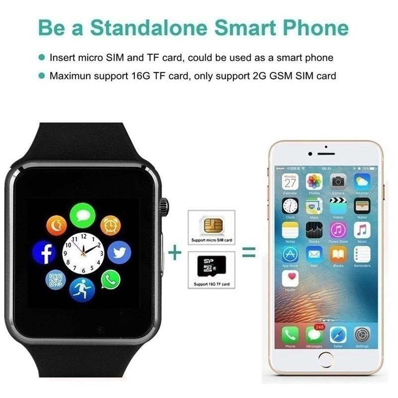 Smart watch GT08 Bluetooth Touch Screen Wrist Watch with Camera/SIM Card Fitness Tracker to Android