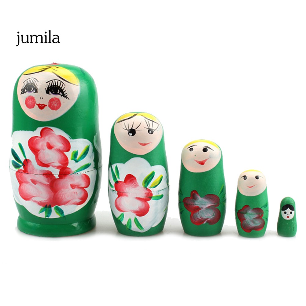 5 Búp Bê Nga Matryoshka Bằng Gỗ