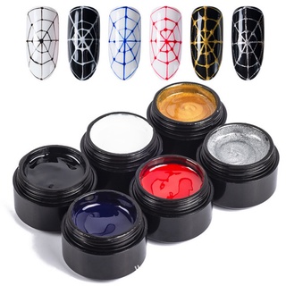 Gel nhện Vinimay trắng đen nhũ vàng và nhũ bạc