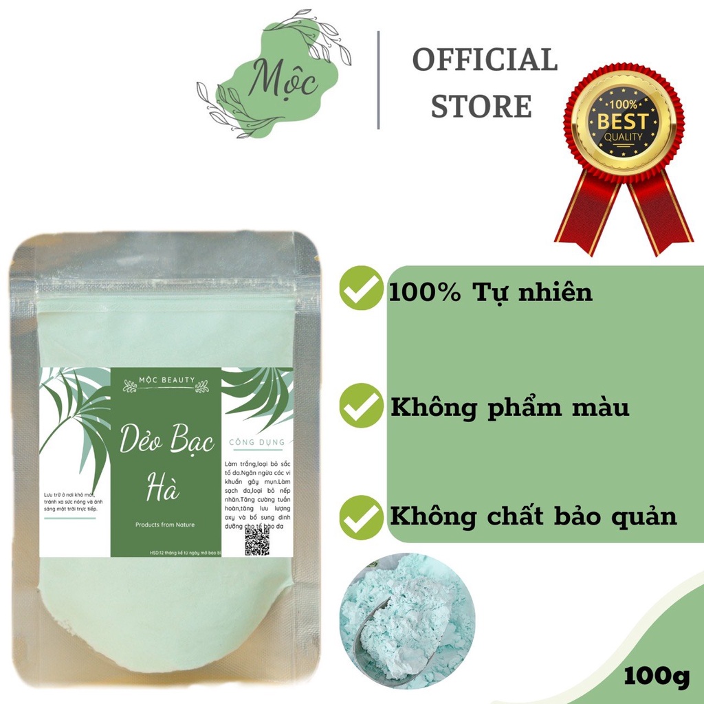 Bột nạ dẻo bạc hà khô dẻo dễ bóc 100gr