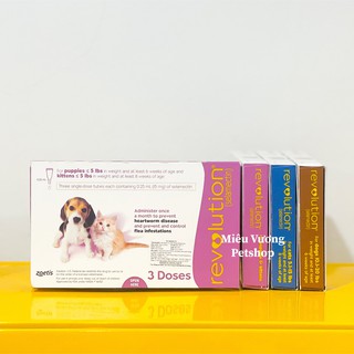 [LẺ 1 TUÝP] Nhỏ gáy ve rận Revolution Mỹ cho chó mèo