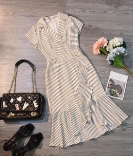 Đầm cati midi đuôi cá
