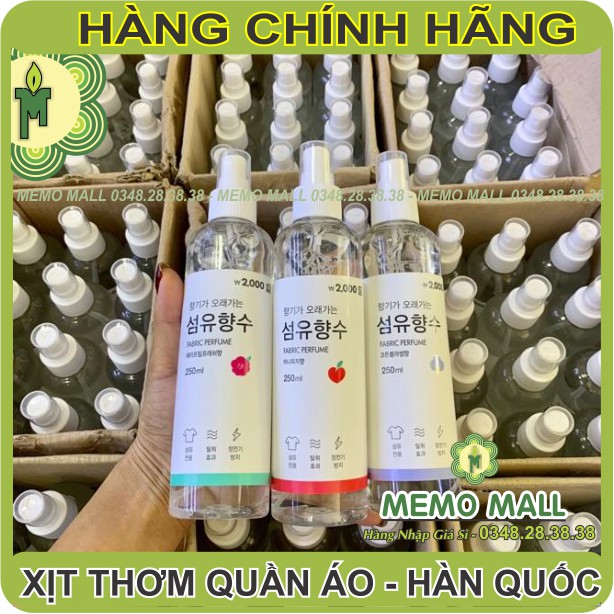 Xịt thơm quần áo FABRIC PERFUME Hàn Quốc 250ml CHỐNG ẨM