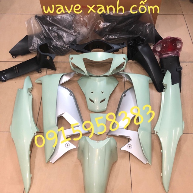 Dàn áo wave A 100 xanh cốm