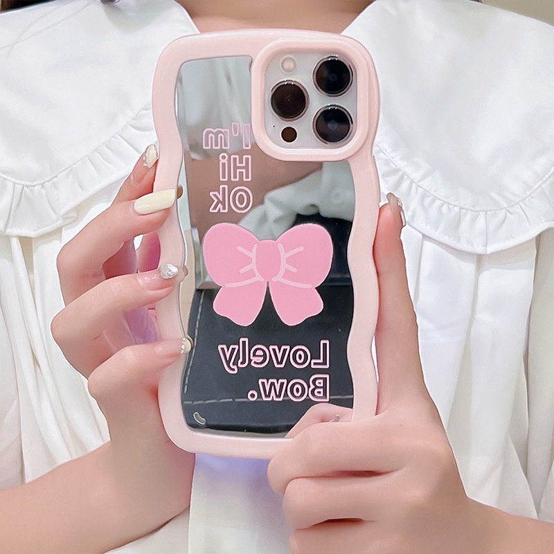 Ốp Điện Thoại Đính Nơ Xinh Xắn Cho Iphone 13Promax 12 11 7 8 14 PLUS