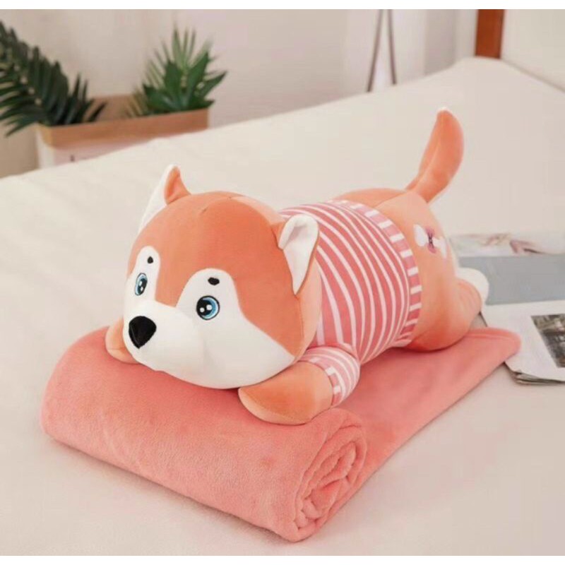 Bộ chăn gối hình thú tròn đáng yêu - hình qua-hình các con vật