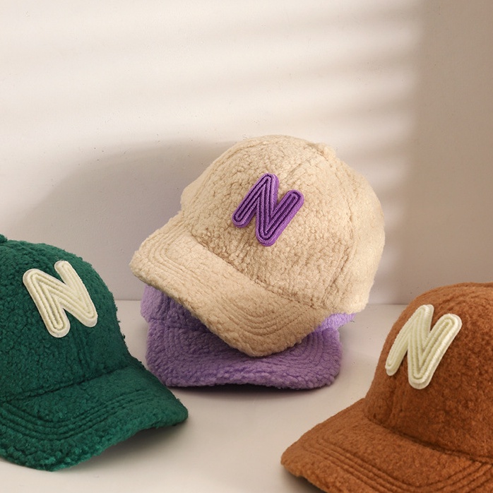 Mũ Lưỡi Trai Màu Sắc Kẹo Ngọt Thêu Chữ Phong Cách Hàn Quốc Cho Bé