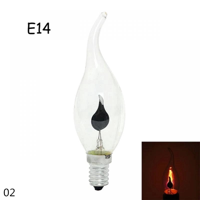 Bóng đèn LED E14 3W hình ngọn lửa phập phùng độc đáo