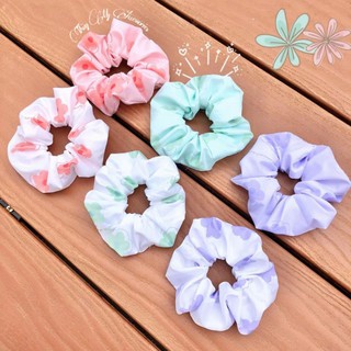 Cột tóc scrunchies Paster Plower- Thuỳ My Accessories