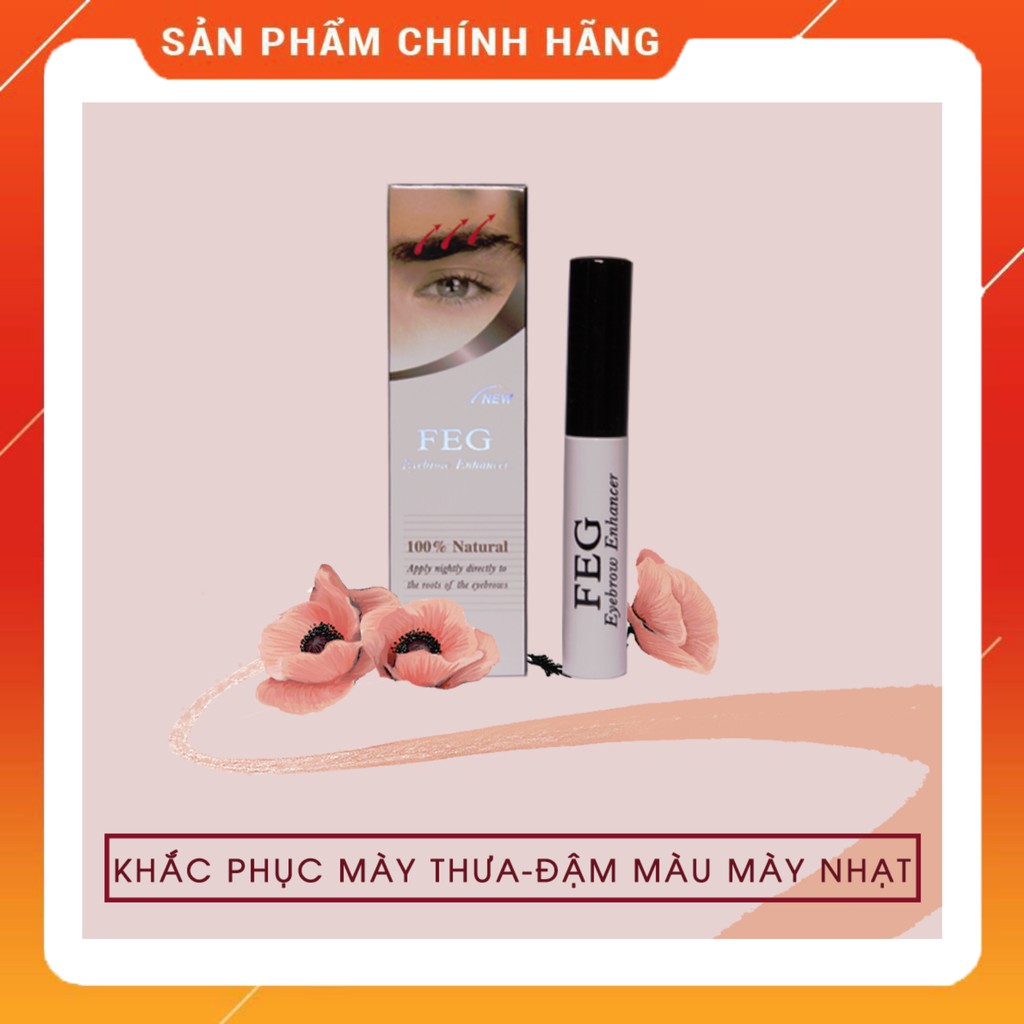 [CHÍNH-HÃNG] DƯỠNG MÀY FEG EYELBROW ENHANCER-MÀY DÀY ĐEN CHỈ 7 NGÀY | BigBuy360 - bigbuy360.vn