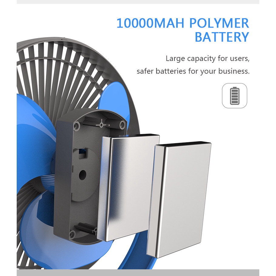 Quạt Điện Để Bàn Dạng Kẹp 8inch Sạc Usb 720 24 Giờ Có Thể Điều Chỉnh