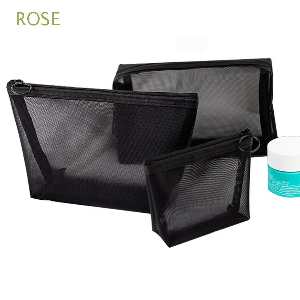 Túi đựng giấy vệ sinh/đồ trang điểm cầm tay phối khóa kéo mang đi cắm trại tiện lợi