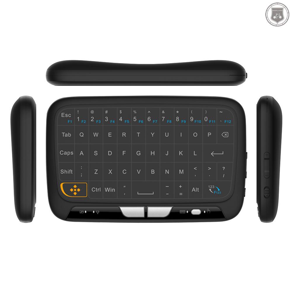 ☞[ready stock]H18 2.4GHz Wireless Keyboard Full Touchpad Remote Control Keyboard Mouse Mode with Large Touch Pad Vibration Feedback