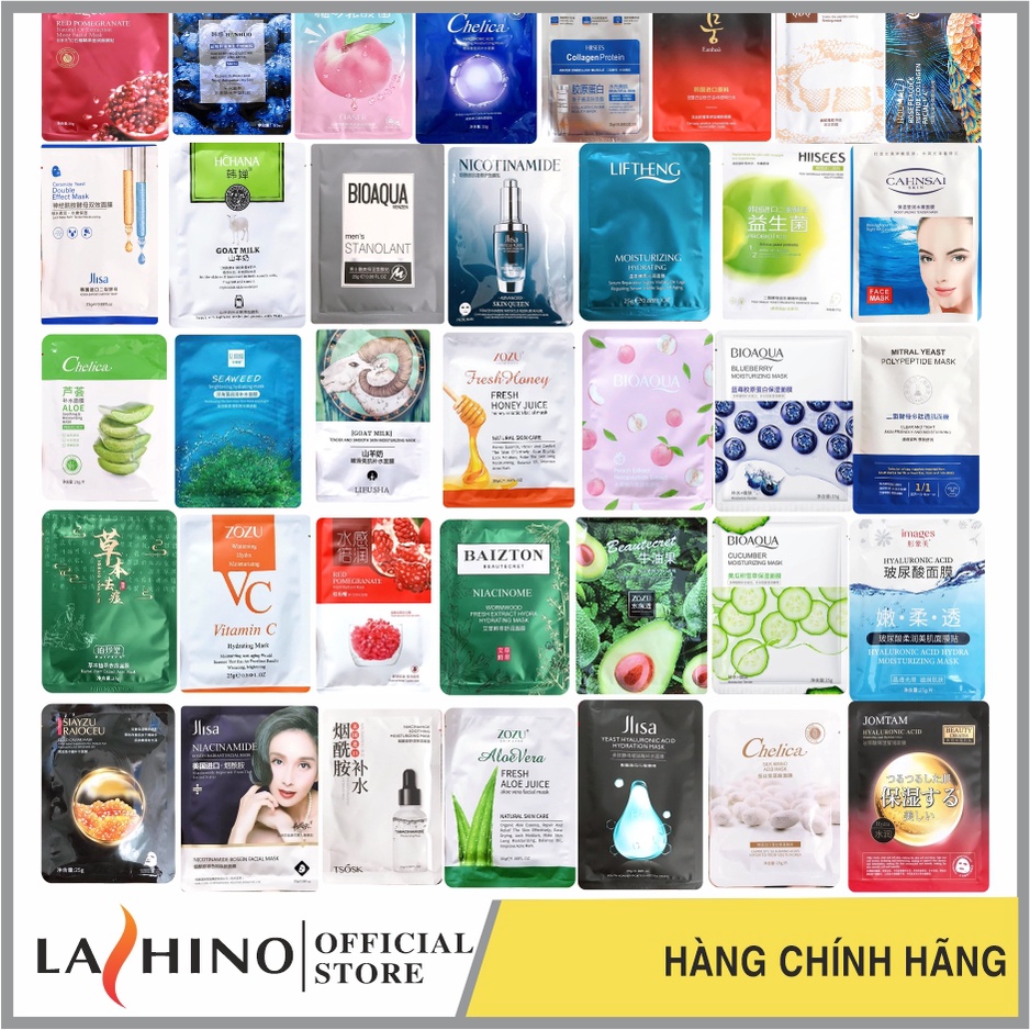 Mặt nạ giấy dưỡng da dưỡng ẩm trắng da nội địa trung 1 miếng