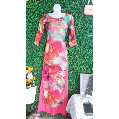 Thanh lý bộ áo dài voan hoa dễ thương