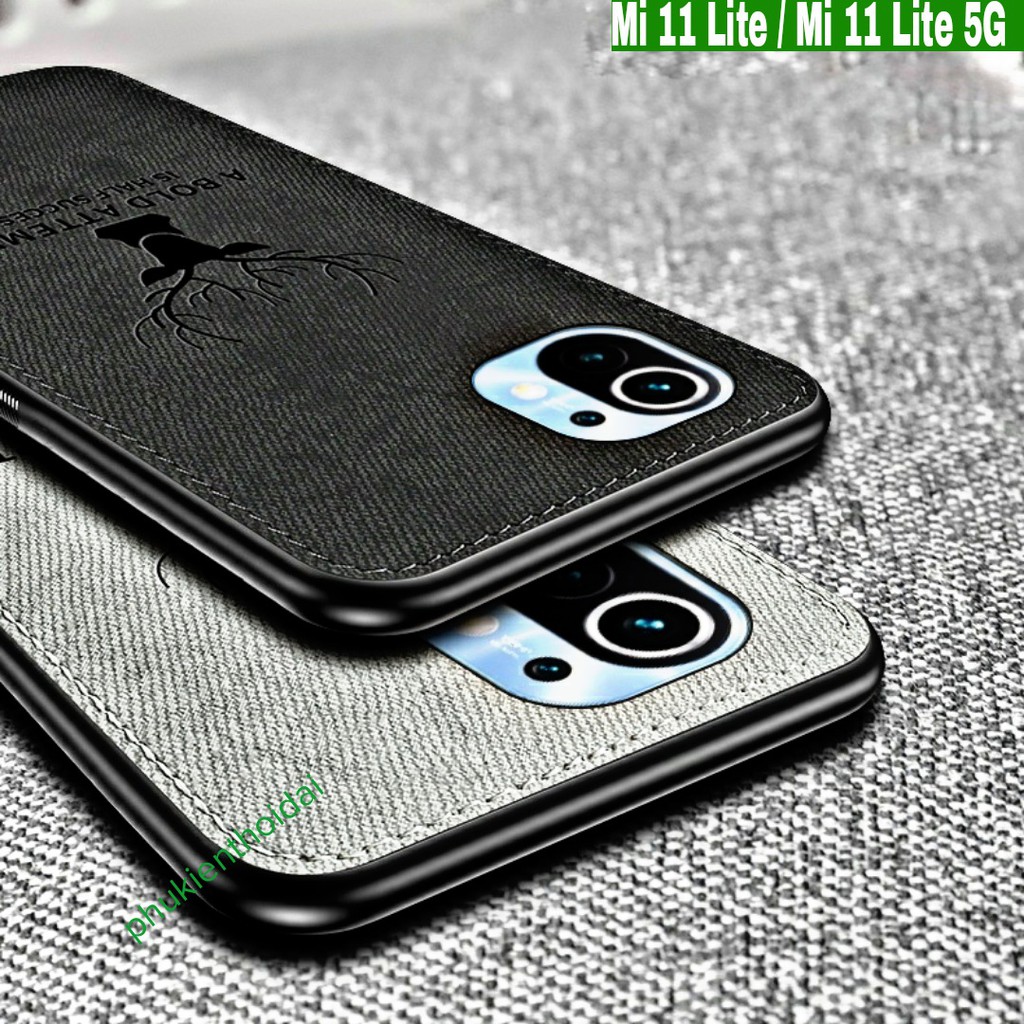 Ốp lưng Xiaomi Mi 8 SE / Mi 11 Lite / 11 Lite 5G chống sốc vải Deer hươu cao cấp MI 8SE