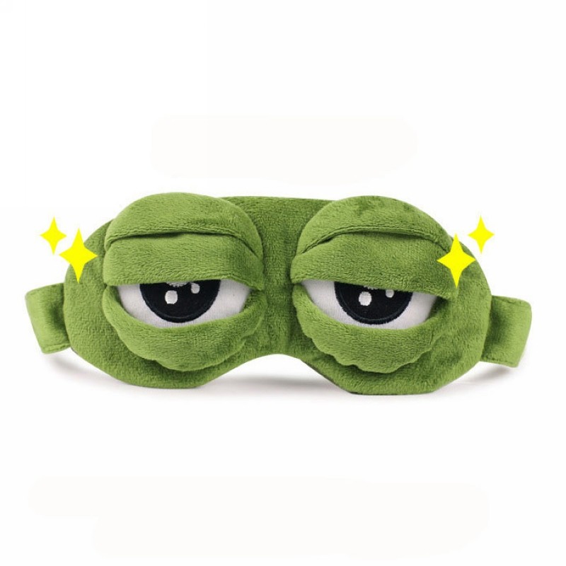 Bịt mắt hình ếch con 3D mềm mại thư giãn khi ngủ ✨Spdivine