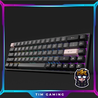 Bàn phím cơ AKKO 3068B Multi-modes Black Pink (Bluetooth 5.0 / Wireless 2.4Ghz / Hotswap / Foam tiêu âm / AKKO CS Jelly)