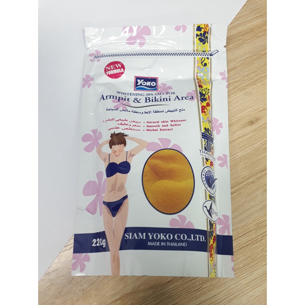 Muối tắm YOKO Tẩy Tế Bào Chết Vùng Nách Và Bikini 220g/ Muối tắm Abonne 350g