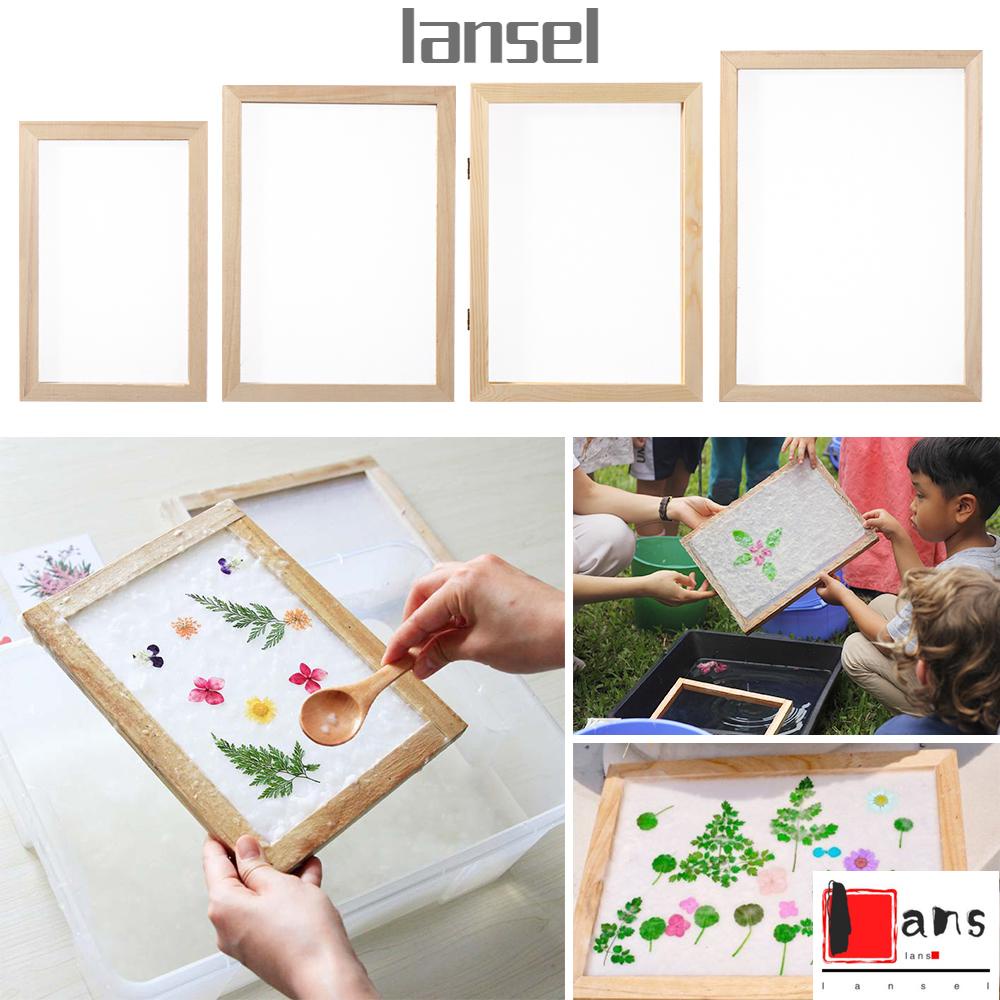 Khuôn Lưới Giấy Làm Đồ Thủ Công Bằng Gỗ Tự Nhiên Nhiều Kích Thước Tiện Dụng DIY