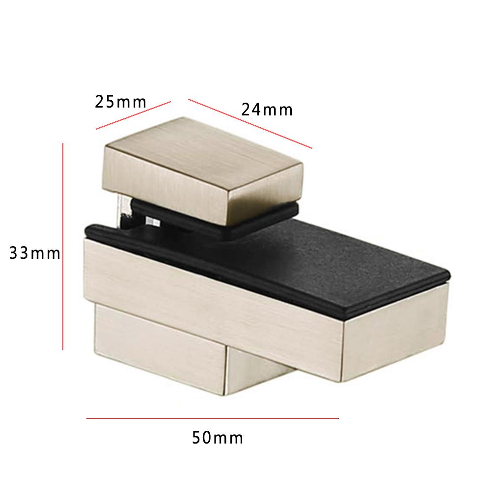 Bộ 2 Giá Đỡ Kính Bằng Hợp Kim Kẽm Gắn Tường Tùy Chỉnh Tiện Dụng Cho Văn Phòng / Nhà Cửa