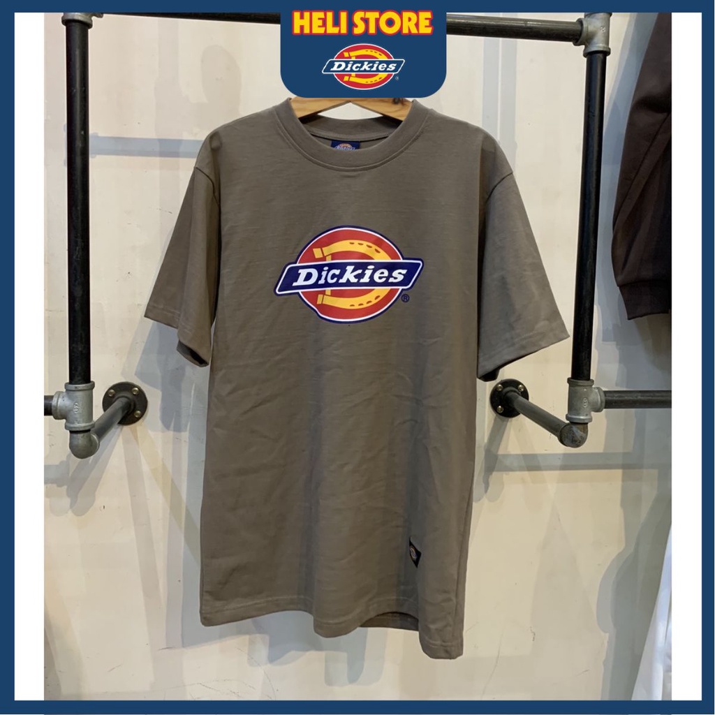 Áo thun Dickies chính hãng - Màu nâu lạnh - Cotton 100%, Form Unisex nam nữ