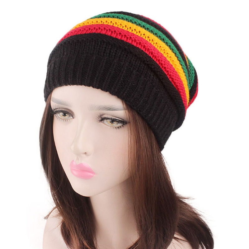 Mũ beanie Sọc Cầu Vồng Unisex Mới