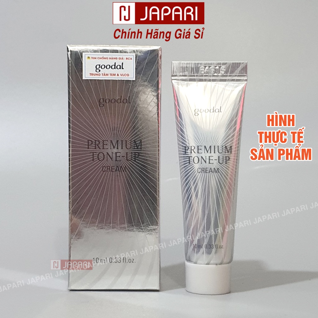 Kem Ốc Sên Hàn Quốc Goodal Premium Tone Up Cream 10ml/30ml- Kem Dưỡng Trắng Da Mặt Hàn Quốc Goodal Mini/ Fullsize Japari