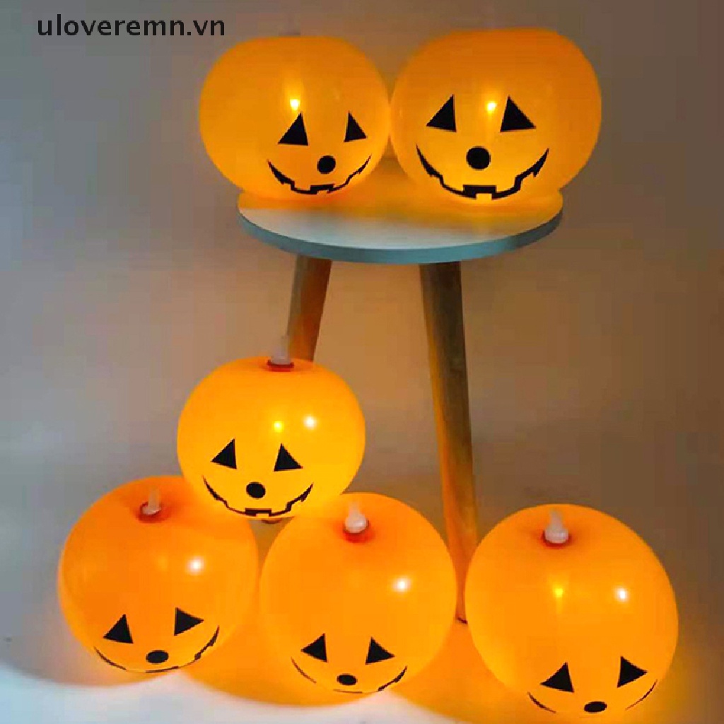 Set 5 Bong Bóng Cao Su Có Đèn Led Trang Trí Halloween