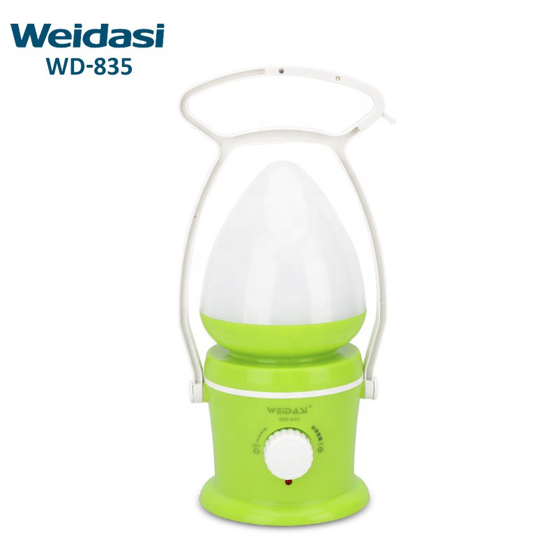 Đèn LED sạc chiếu sáng khẩn cấp dùng trong nhà hoặc cắm trại WD-835 - Giao màu ngẫu nhiên