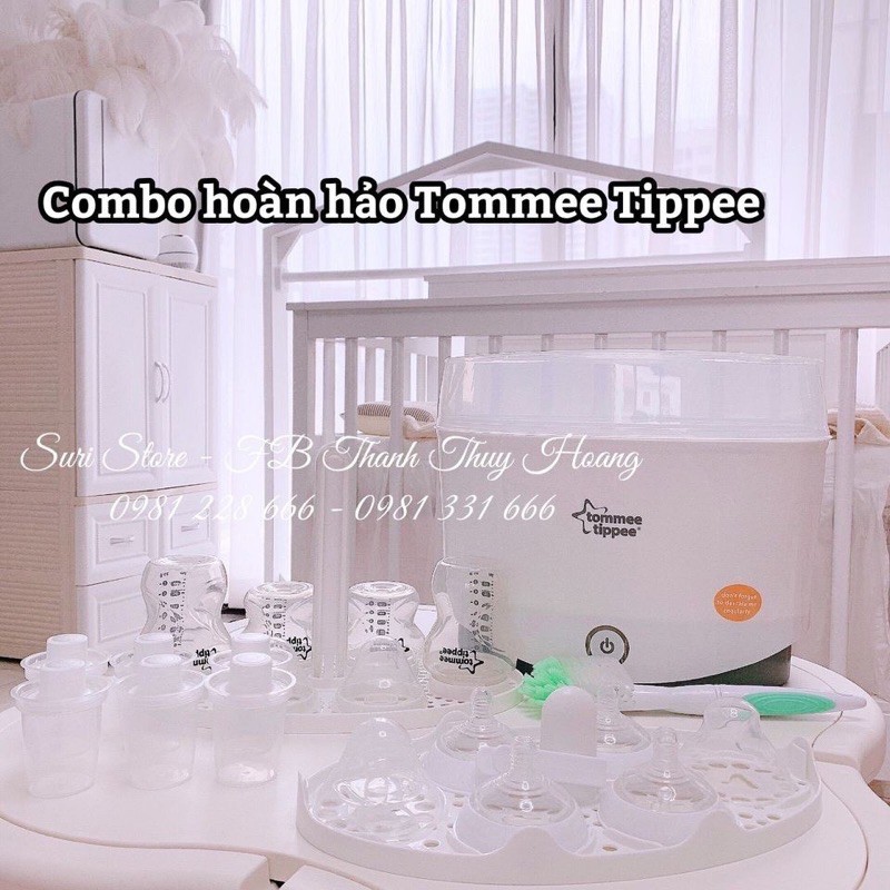 [Mã MKBC13 giảm 80k đơn 1 triệu] Máy hâm sữa combo hoàn hảo Tommee Tippee