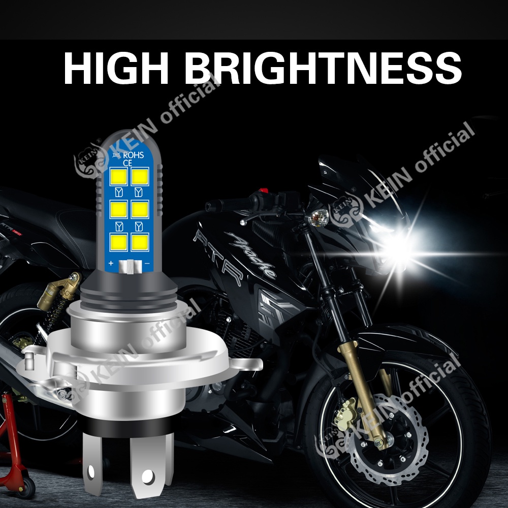 Đèn Pha H4 Led H6 BA20D P15D H6W 12V Ánh Sáng Trắng Cho Xe Máy