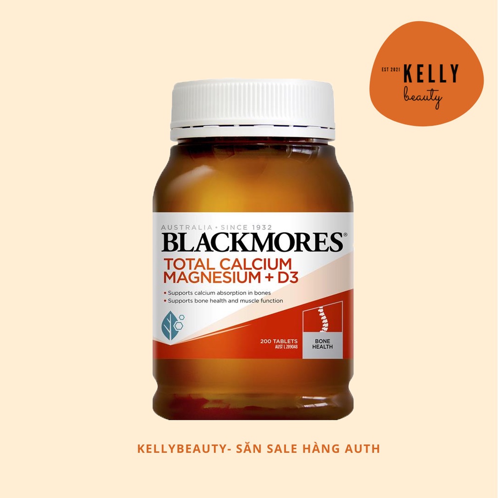 Viên Uống Bổ Sung Canxi Magie Blackmores Total Calcium Magnesium & Vitamin D3 Của Úc