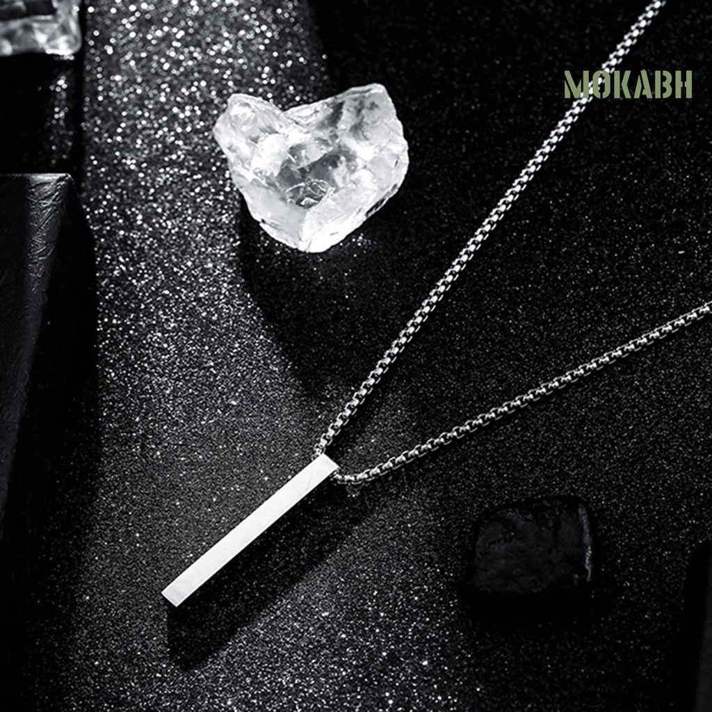 Vòng cổ Bằng Thép Không Gỉ Siêu Nhẹ Màu Sắc Đơn Giản Thời Trang Cho Nam