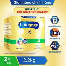 Sữa bột Enfagrow 4 cho trẻ trên 2 tuổi 2.2g