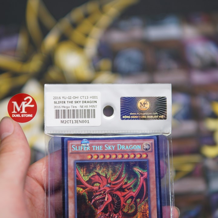 Lá bài vị thần Yugioh Osiris - Slifer The Sky Dragon CT13 - Secret Rare - Tặng kèm bọc bài nhựa Loader bảo quản
