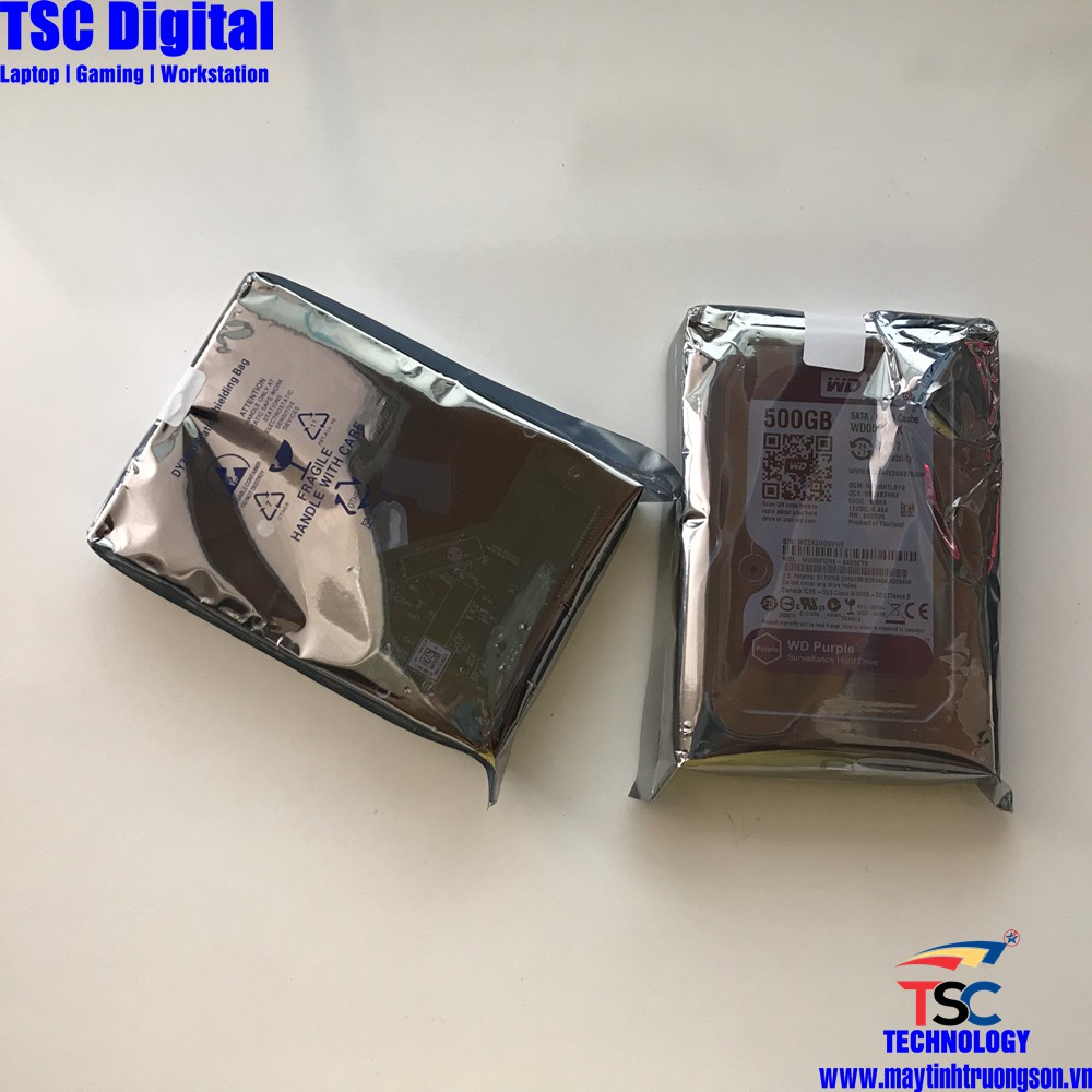 Ổ Cứng HDD 500Gb Western Purple (Tím) Dùng Cho Máy Tính Bàn Và Camera | Bảo hành 24 Tháng